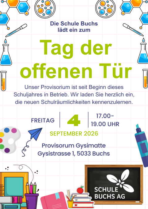 Einladung zum Tag der offfenen Tür – Provisorium Gysimatte